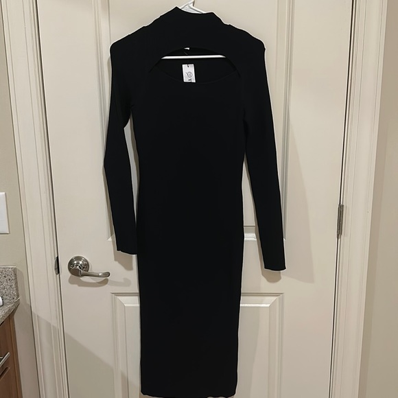 Black maxi sweater dress - Picture 3 of 6